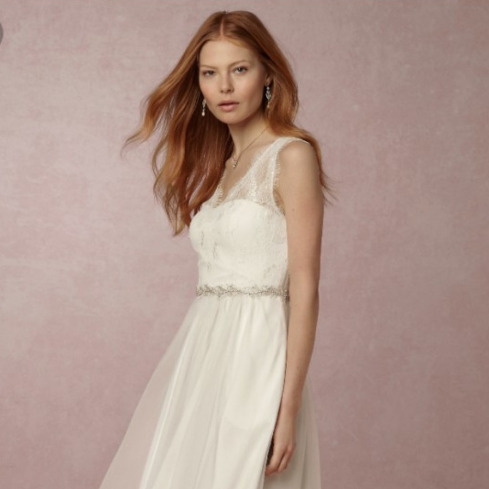 Anthropologie BHLDN Lina Hitherto White - Size 2